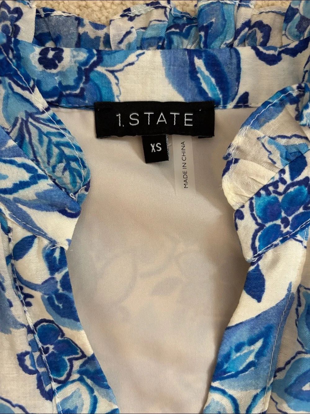 1.State floral print tiered dress- size XS